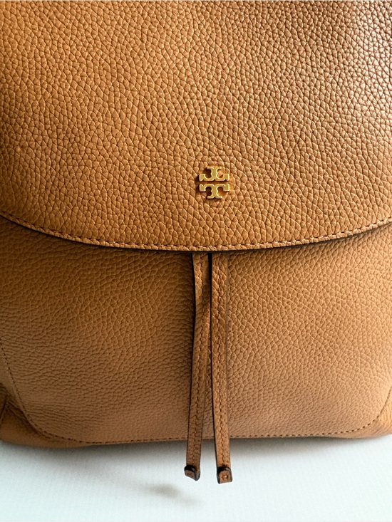 Tory Burch Bleker Cognac Pebbled Leather Backpack main image 3